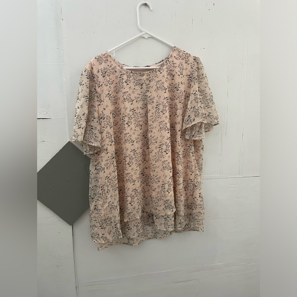 Gaharu Chic Floral Women's Blouse - Pink